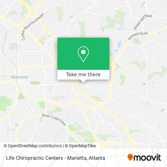 Mapa de Life Chiropractic Centers - Marietta