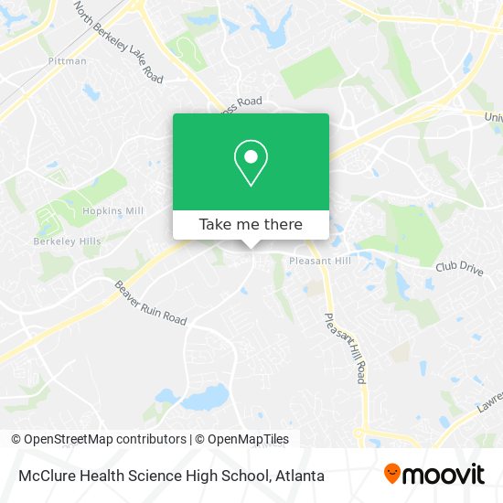 Mapa de McClure Health Science High School