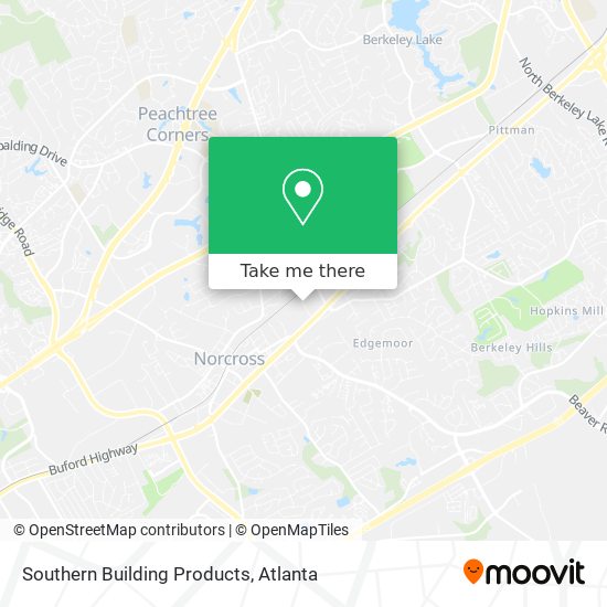 Southern Building Products map