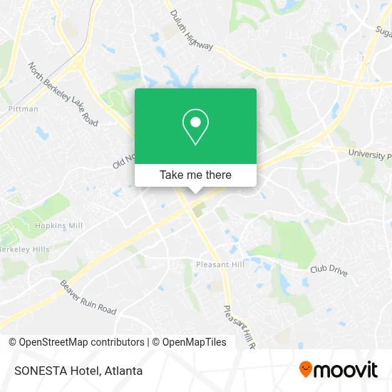 SONESTA Hotel map