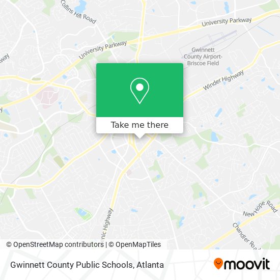 Gwinnett County Public Schools map