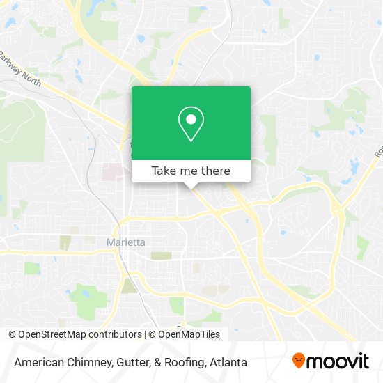 Mapa de American Chimney, Gutter, & Roofing