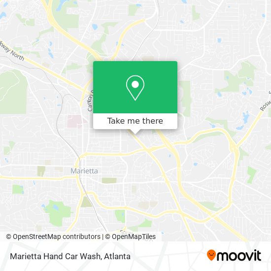 Marietta Hand Car Wash map