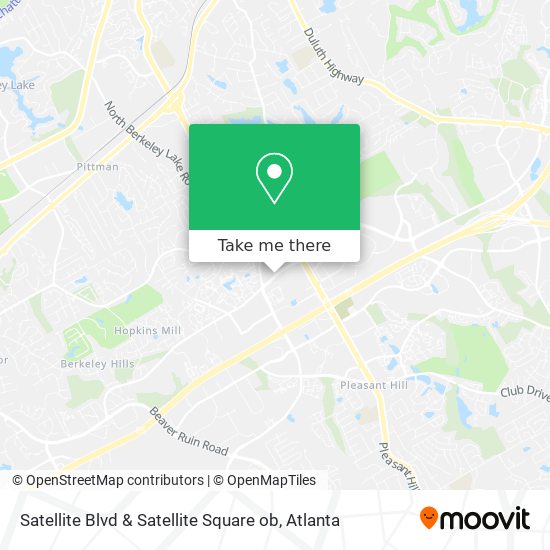 Satellite Blvd & Satellite Square ob map
