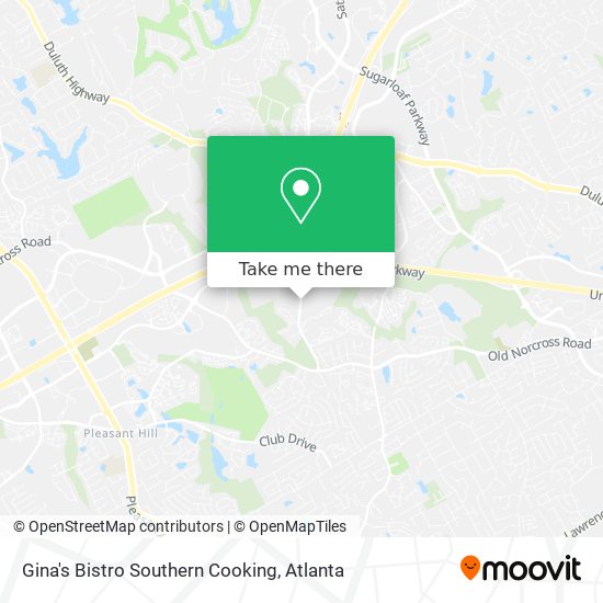 Gina's Bistro Southern Cooking map