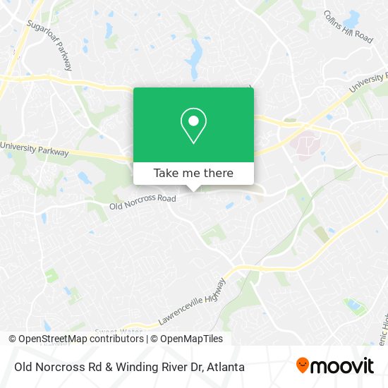 Old Norcross Rd & Winding River Dr map