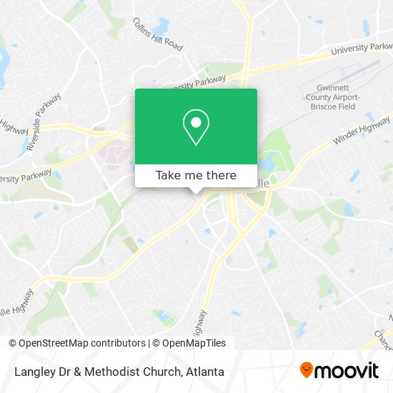 Langley Dr & Methodist Church map