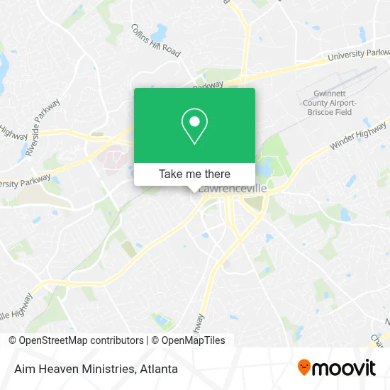 Aim Heaven Ministries map