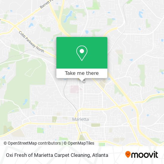 Oxi Fresh of Marietta Carpet Cleaning map
