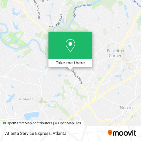 Atlanta Service Express map