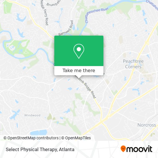 Select Physical Therapy map