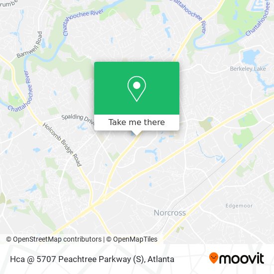 Mapa de Hca @ 5707 Peachtree Parkway (S)