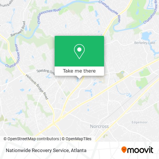 Nationwide Recovery Service map