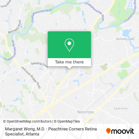 Mapa de Margaret Wong, M.D. - Peachtree Corners Retina Specialist