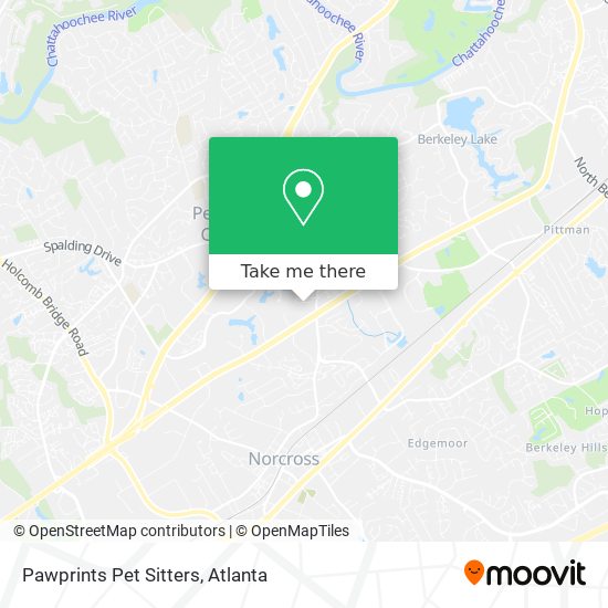 Pawprints Pet Sitters map