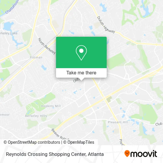 Reynolds Crossing Shopping Center map