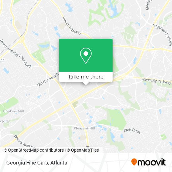 Georgia Fine Cars map