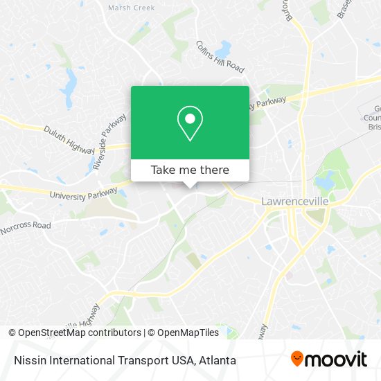 Nissin International Transport USA map