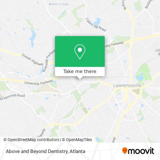 Above and Beyond Dentistry map