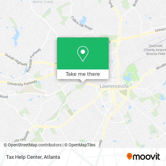 Tax Help Center map