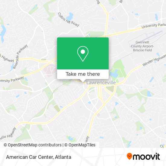 American Car Center map