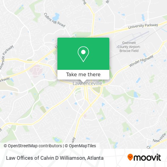 Mapa de Law Offices of Calvin D Williamson