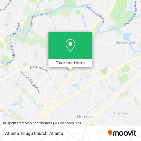 Mapa de Atlanta Telugu Church