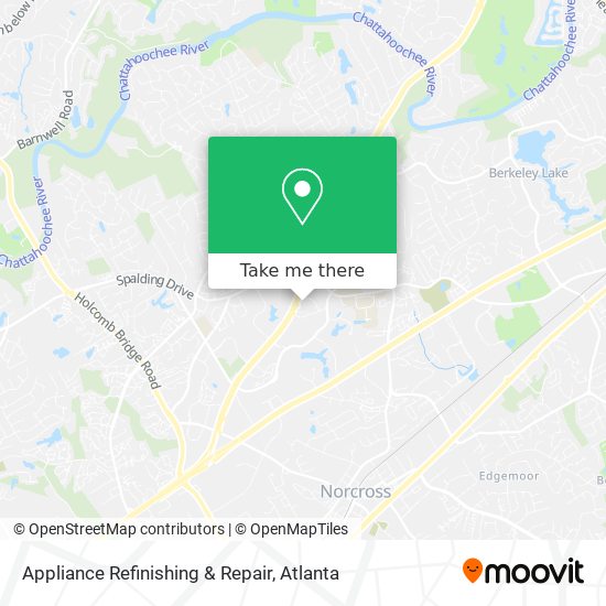 Appliance Refinishing & Repair map