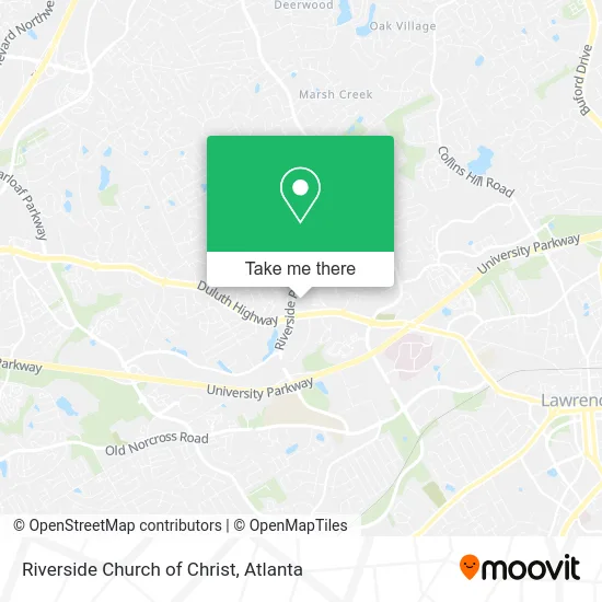 Riverside Church of Christ map