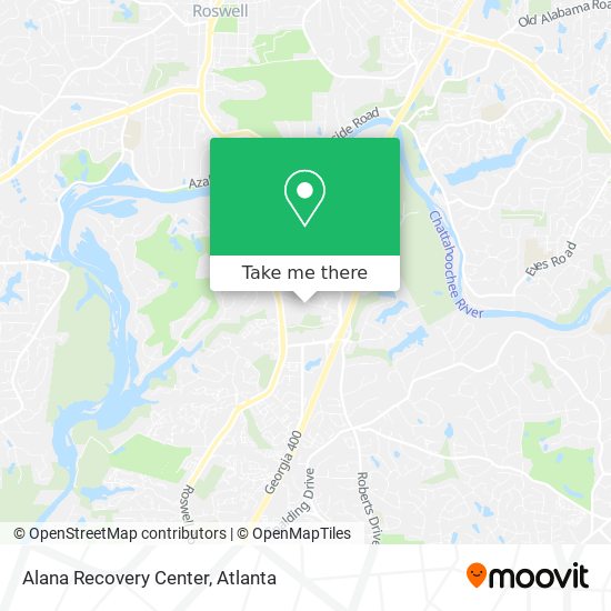Mapa de Alana Recovery Center