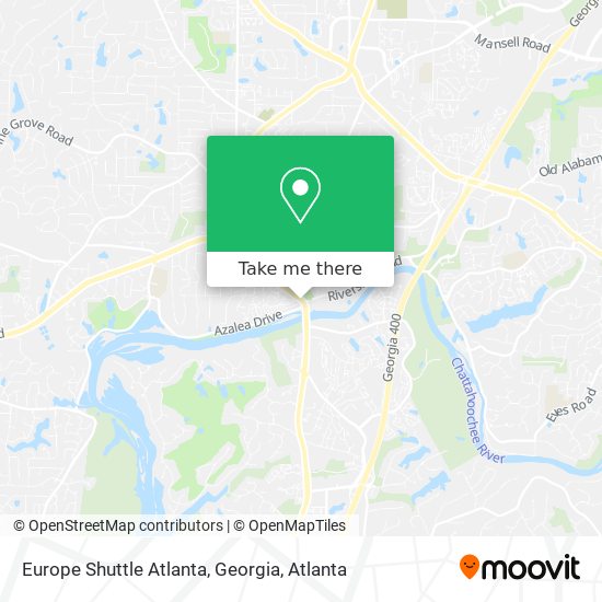 Europe Shuttle Atlanta, Georgia map