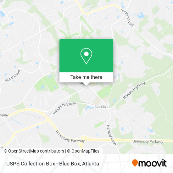 USPS Collection Box - Blue Box map