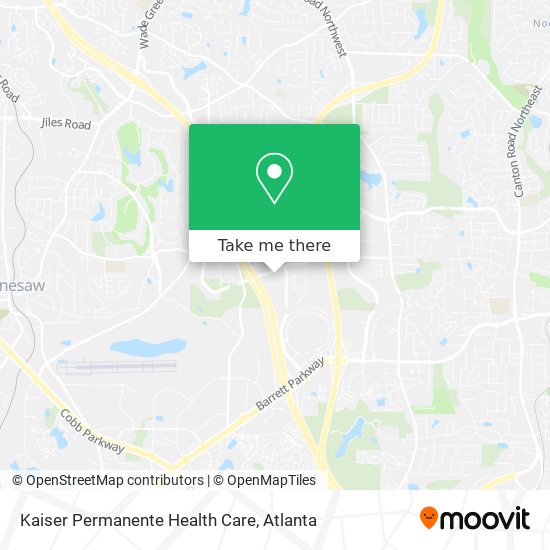 Kaiser Permanente Health Care map