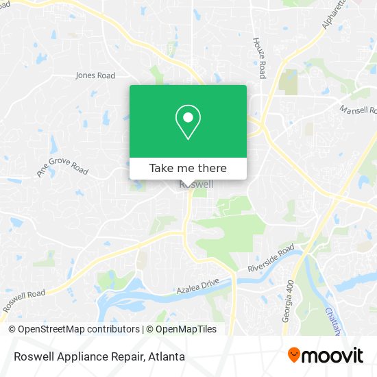Roswell Appliance Repair map