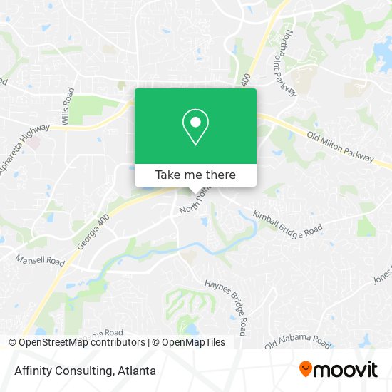 Affinity Consulting map