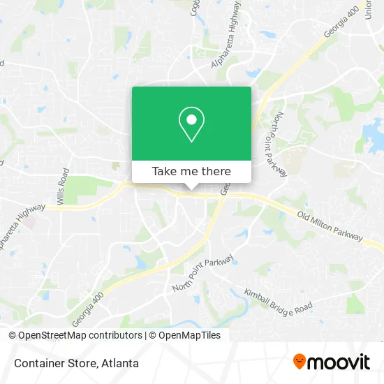 Container Store map