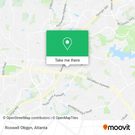 Roswell Obgyn map