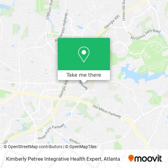 Kimberly Petree Integrative Health Expert map