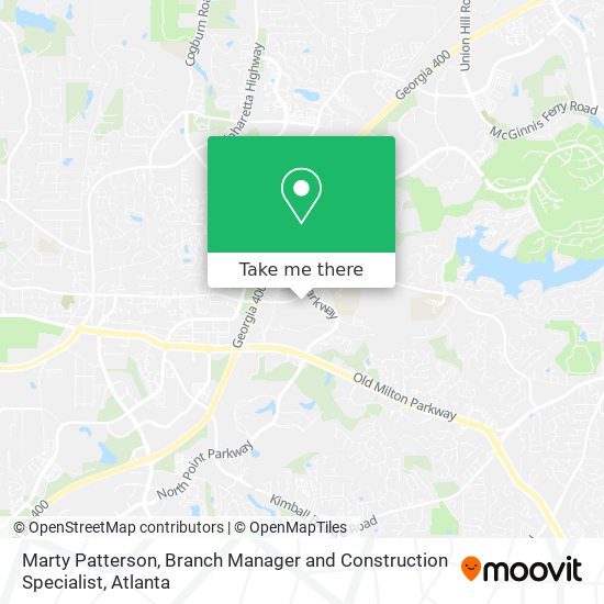 Marty Patterson, Branch Manager and Construction Specialist map