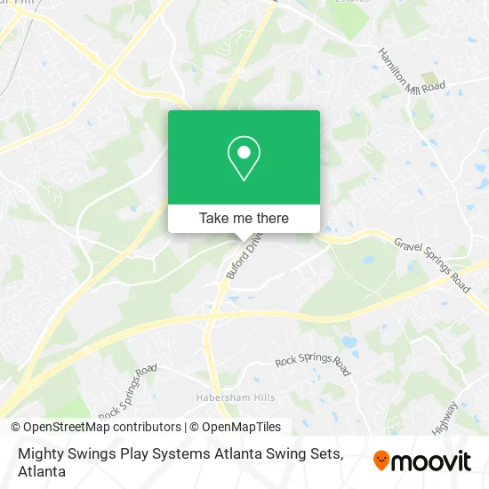 Mighty Swings Play Systems Atlanta Swing Sets map
