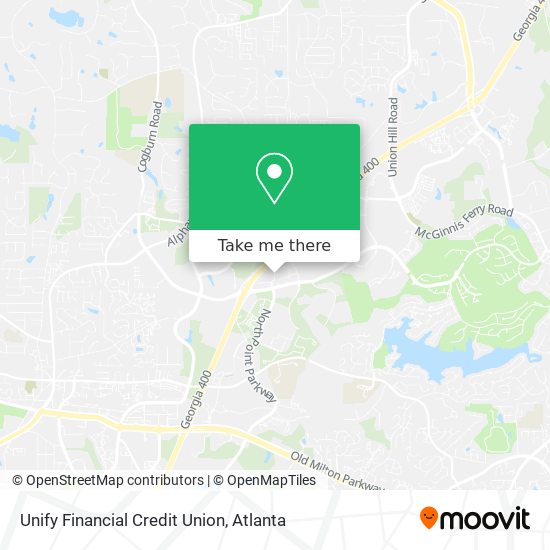 Unify Financial Credit Union map