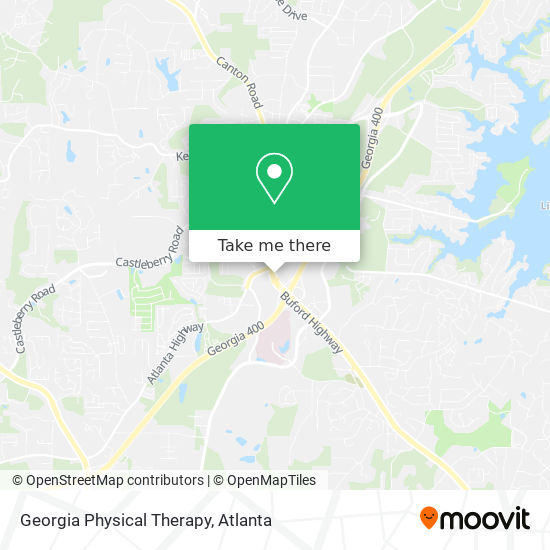 Georgia Physical Therapy map