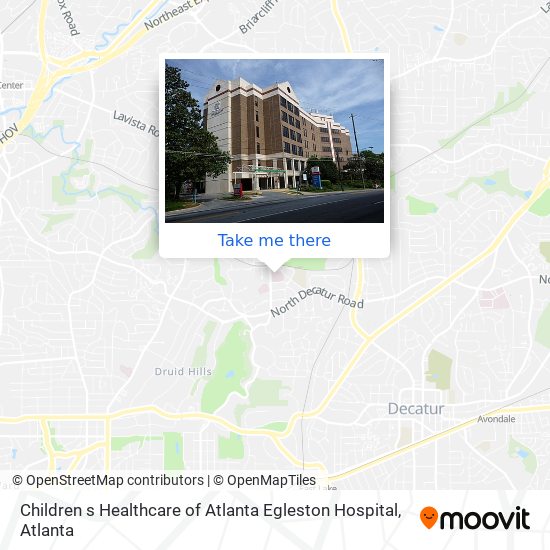 Children s Healthcare of Atlanta Egleston Hospital map
