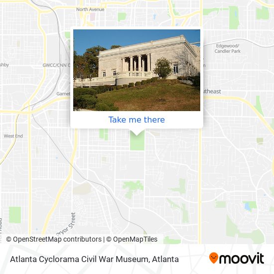 Atlanta Cyclorama Civil War Museum map