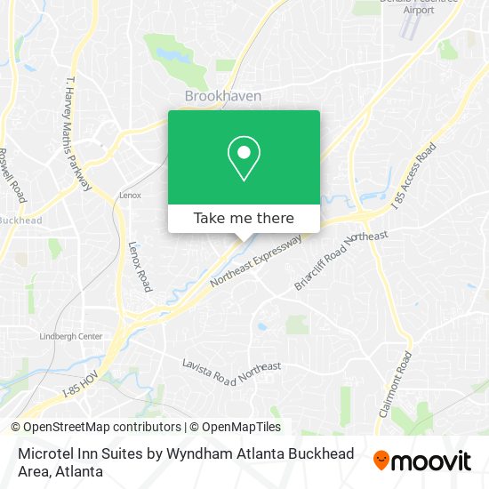 Mapa de Microtel Inn Suites by Wyndham Atlanta Buckhead Area