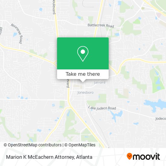 Marion K McEachern Attorney map