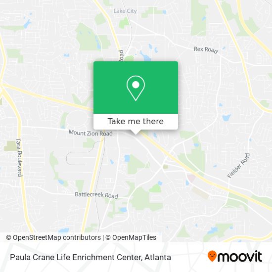 Mapa de Paula Crane Life Enrichment Center