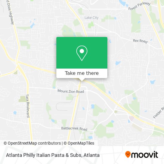 Mapa de Atlanta Philly Italian Pasta & Subs