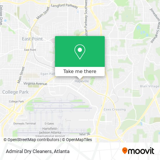 Admiral Dry Cleaners map