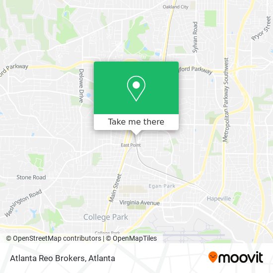 Mapa de Atlanta Reo Brokers
